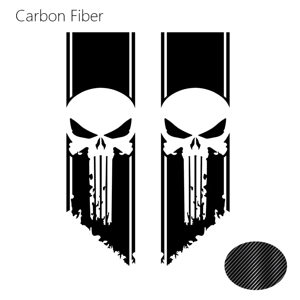 Ghost Pattern Stickers Universal Car Tail Decoration Decals Compatible with RAM GMC F-150 Hilux Frontier Isuzu Pickup trucks