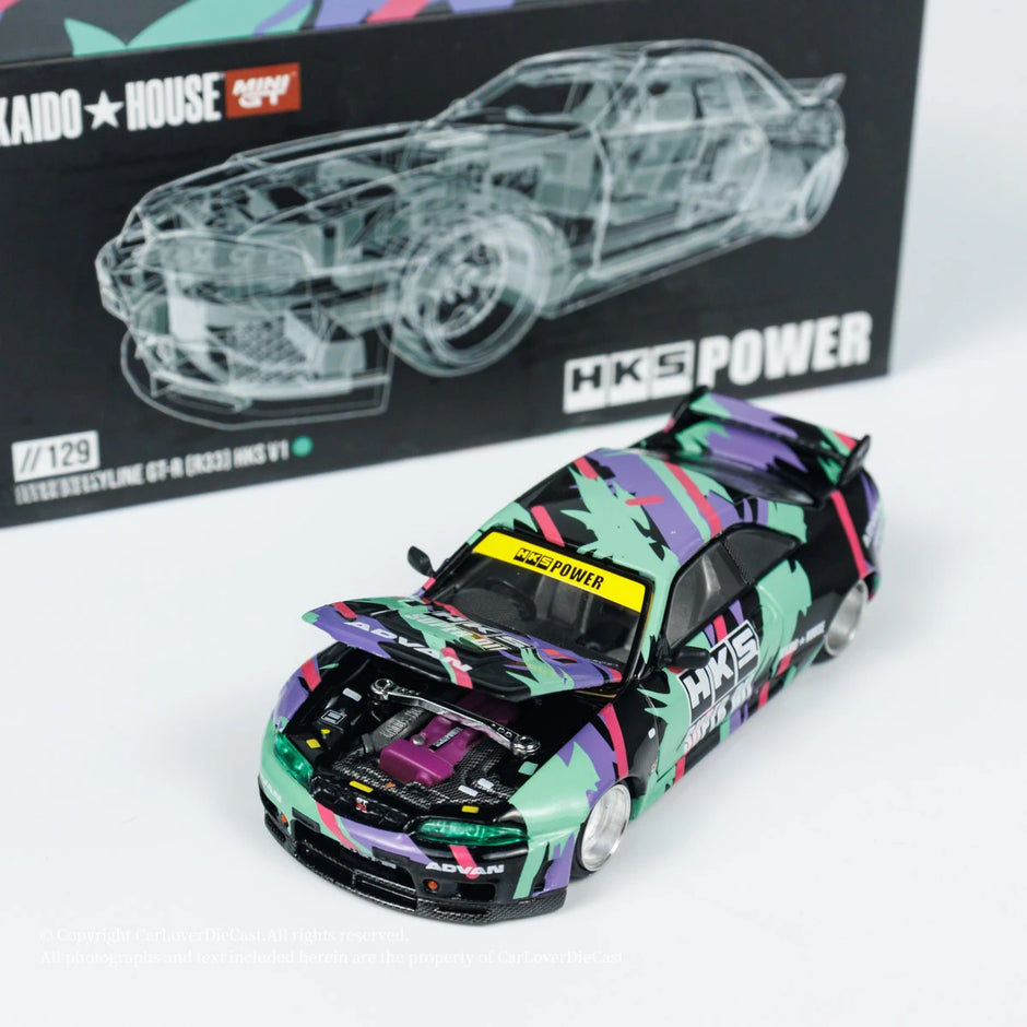 Kaido House x MINI GT 1:64 SKYLINE  HKS V1 Diecast Model Car