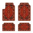 4Pcs/Set Bohemian Car Floor Mats Heavy Duty Rubber Back Car Floor Protector