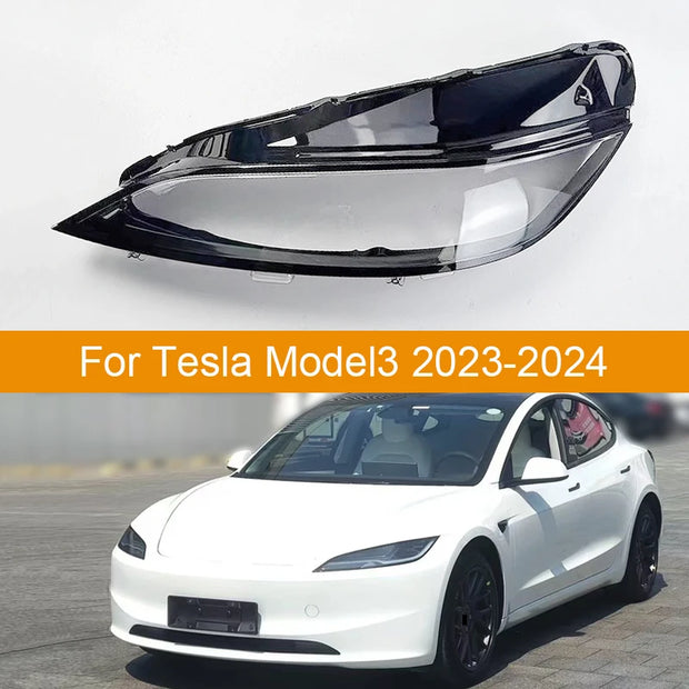 Tesla Model 3 (2023–2024) Front Bumper & Headlight Cover Lens