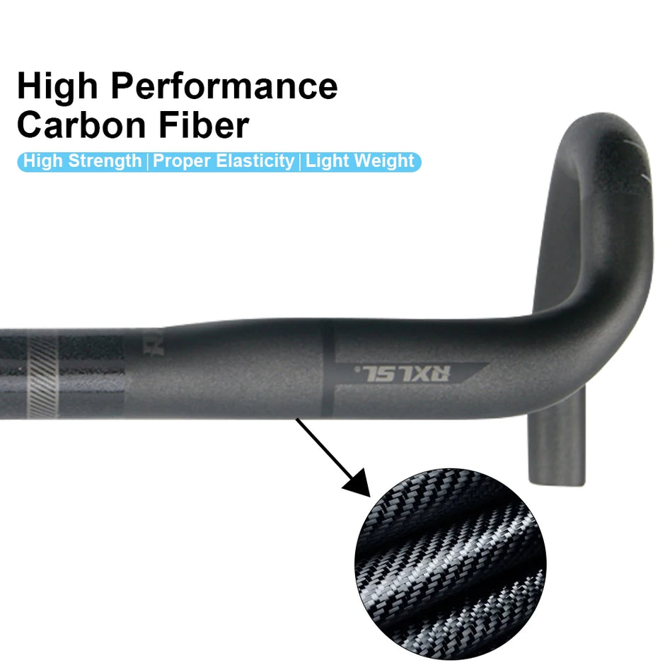 RXL SL Carbon Drop Bar Road Bike Handlebar – 31.8mm, 380–440mm