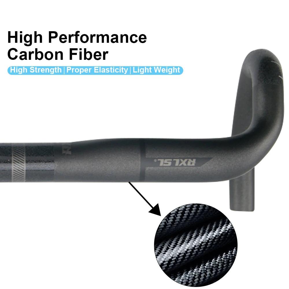 RXL SL Carbon Drop Bar Road Bike Handlebar – 31.8mm, 380–440mm