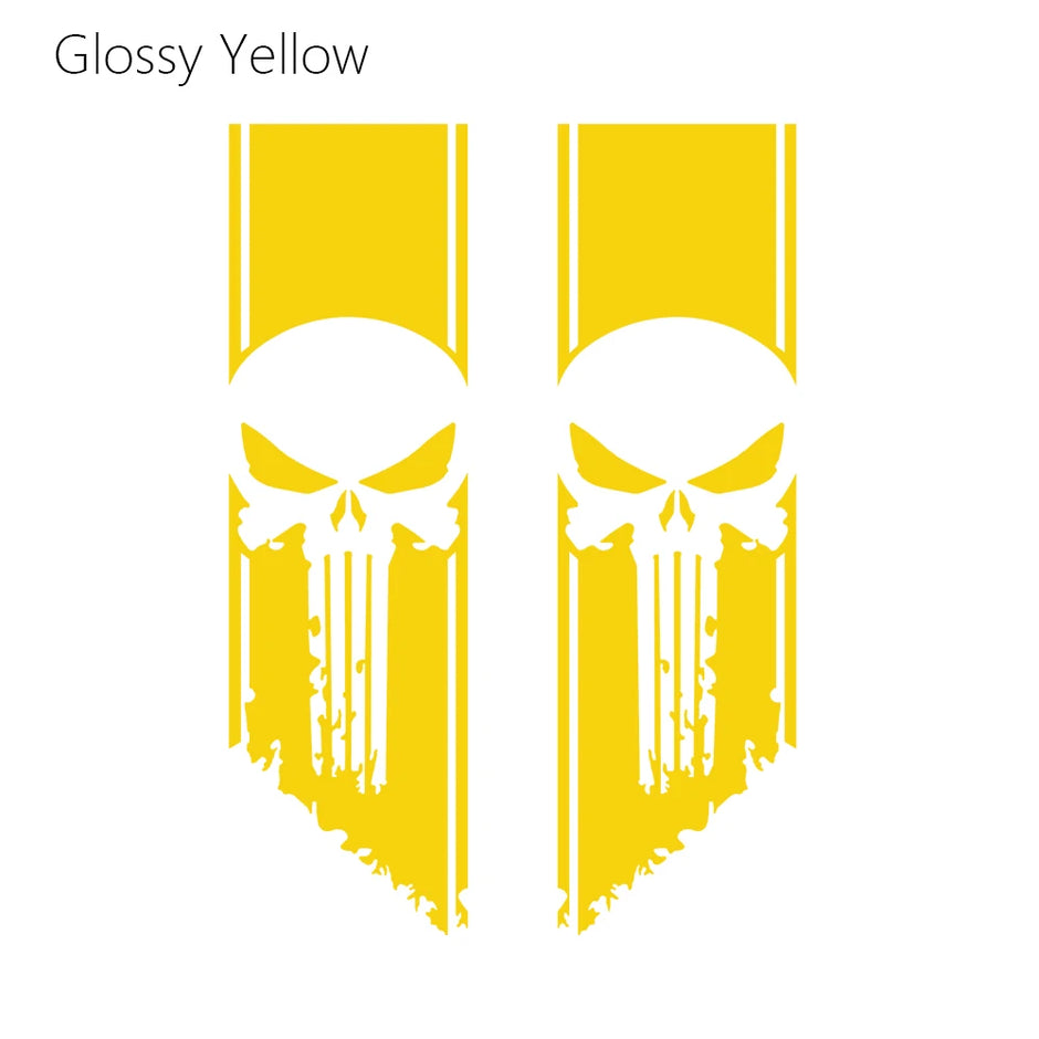 Ghost Pattern Stickers Universal Car Tail Decoration Decals Compatible with RAM GMC F-150 Hilux Frontier Isuzu Pickup trucks