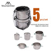 MOUNTAINHIKER 5-Piece Camping Cookware Set
