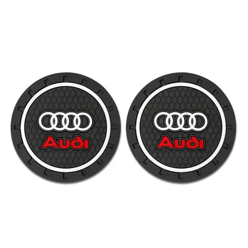 Audi Car Coaster Cup Holder Anti-Slip Pad – Silica Gel Waterproof