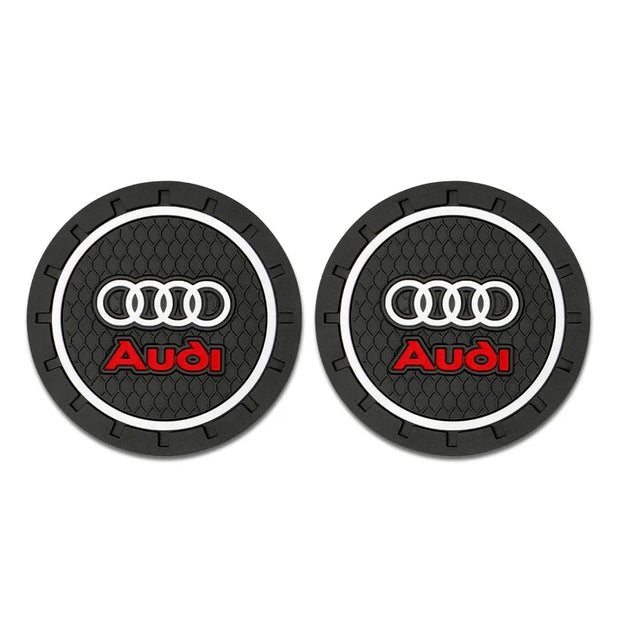 Audi Car Coaster Cup Holder Anti-Slip Pad – Silica Gel Waterproof