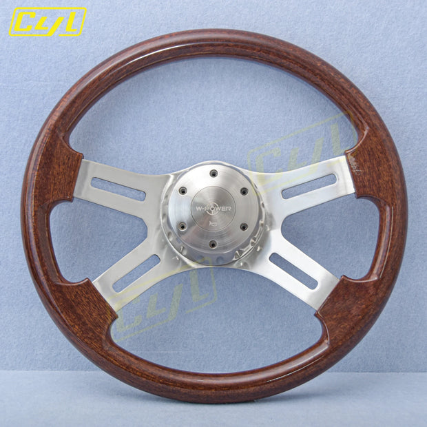 16" Wood Style Vintage Steering Wheel – 3-Bolt for Freightliner, Kenworth, Peterbilt