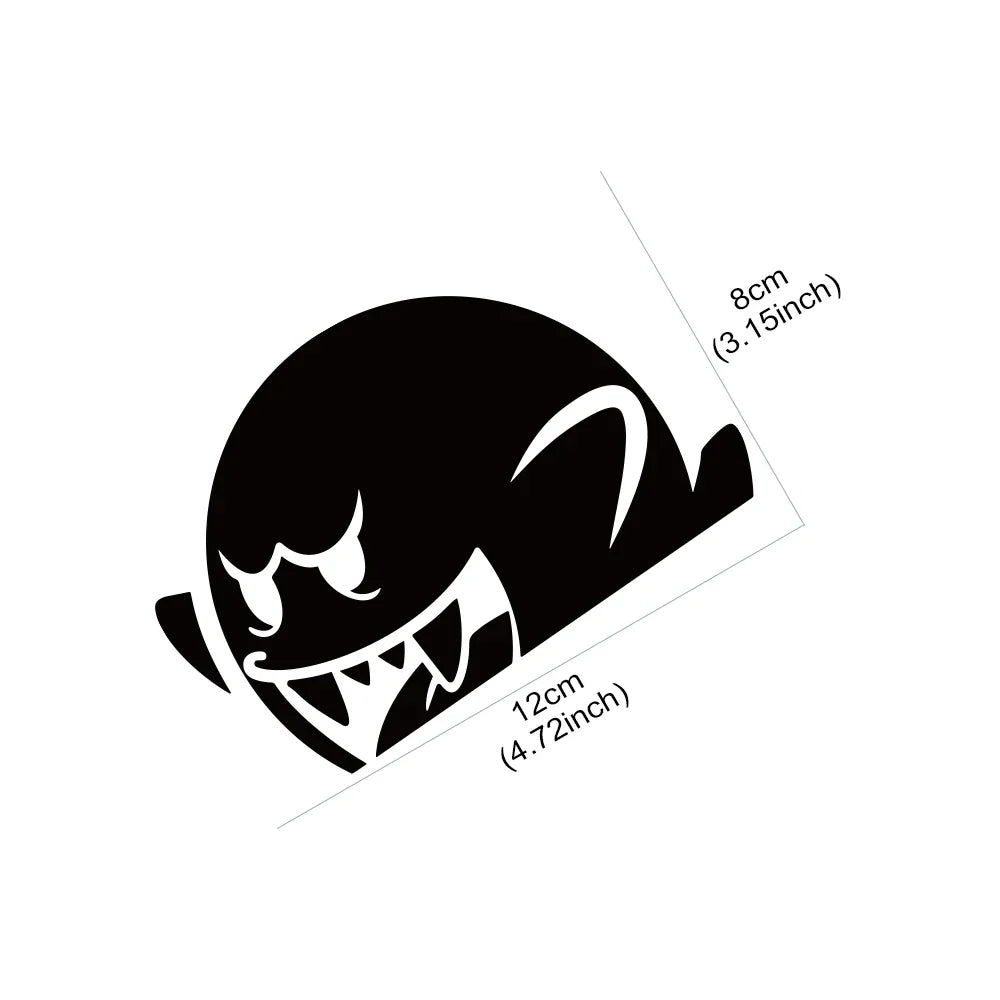Car Sticker BOO GHOST PEEKER Vinyl Decal
