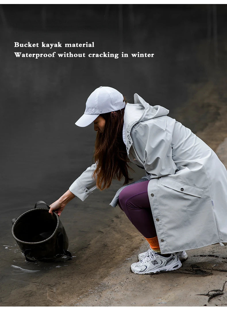 MOUNTAINHIKER Outdoor Foldable 10L Round Bucket Storage Bag