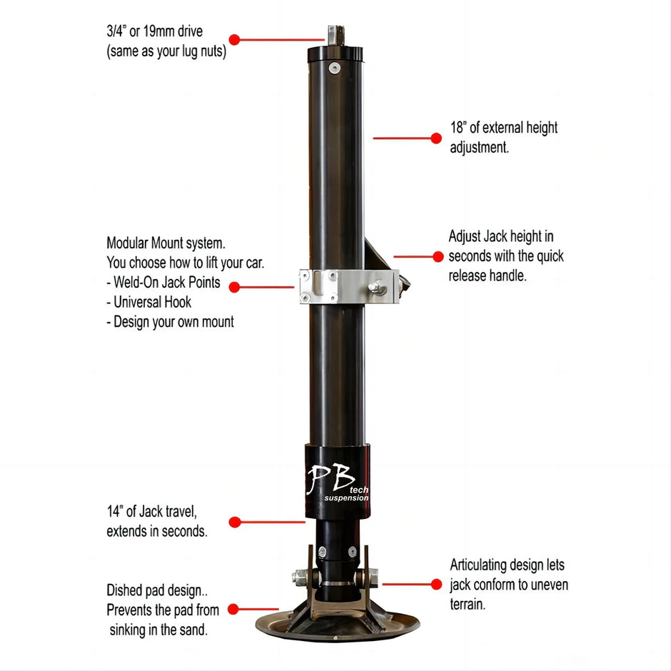 Nick NickHigh Quality Aluminum Manual Jack  High Lift Jack 3000lbs Load Capacity Offroad Reovery Jacks