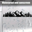 1PC Forest Snow Mountain Appearance Car Stickers