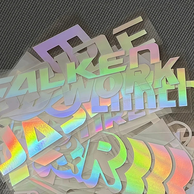 15pcs Car Stickers Set Random Styles Reflective Racing Sponsor Vinyl Decals for JDM Style Car