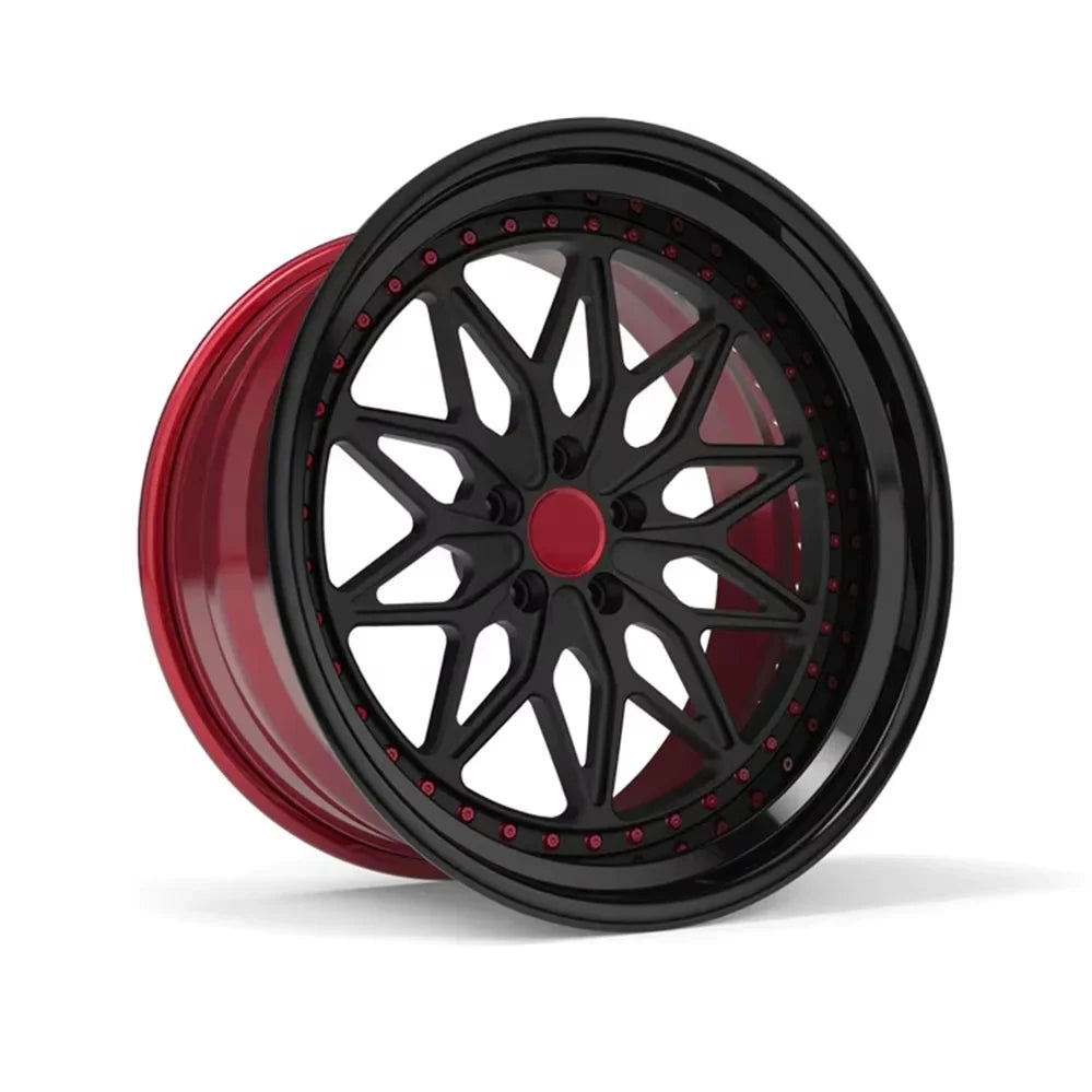 GVICHN Custom Silver 3 Piece Forged Wheels