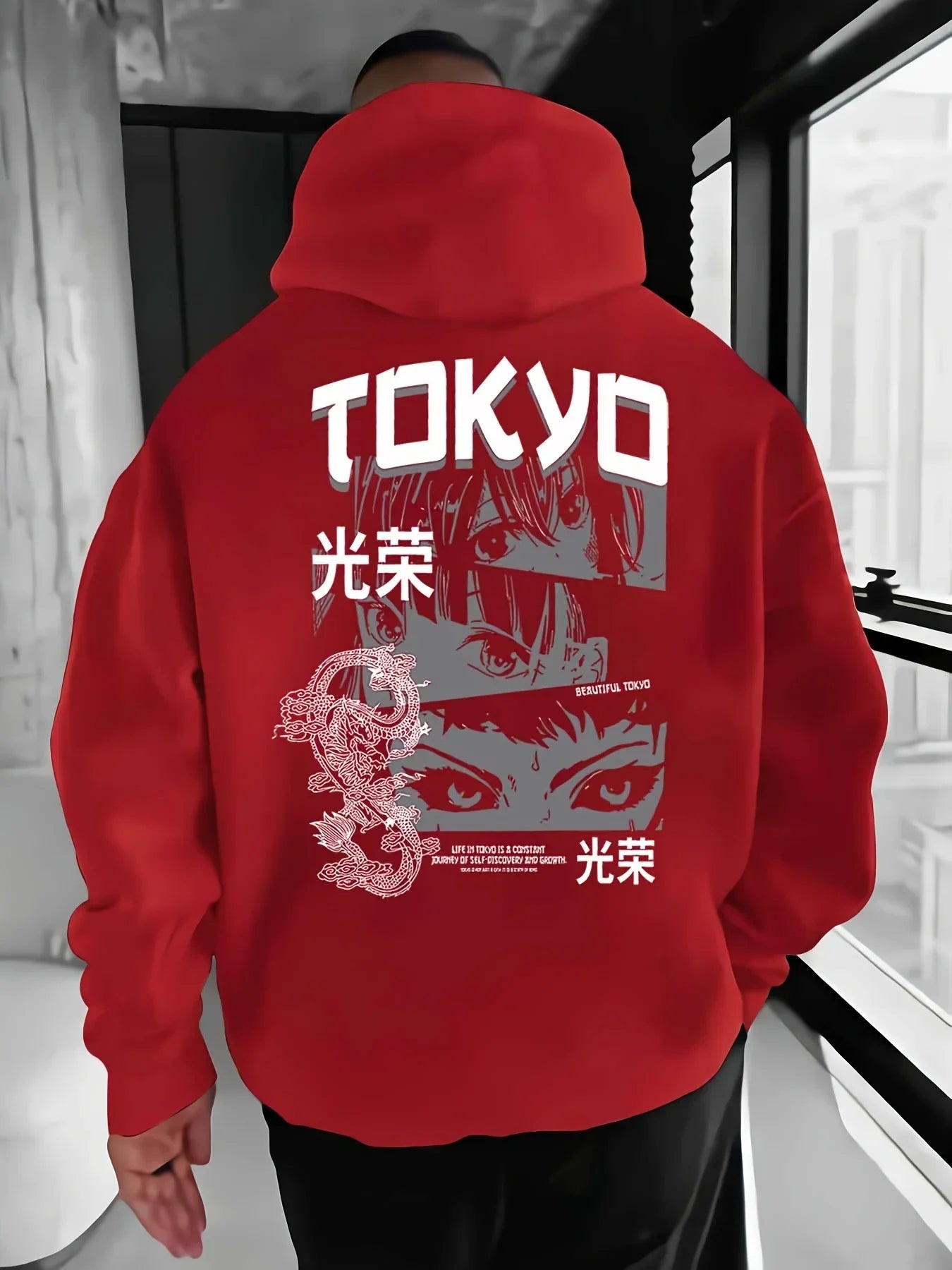 2025 Trend Printed Hooded Sweater – Men’s Hip-Hop Streetwear