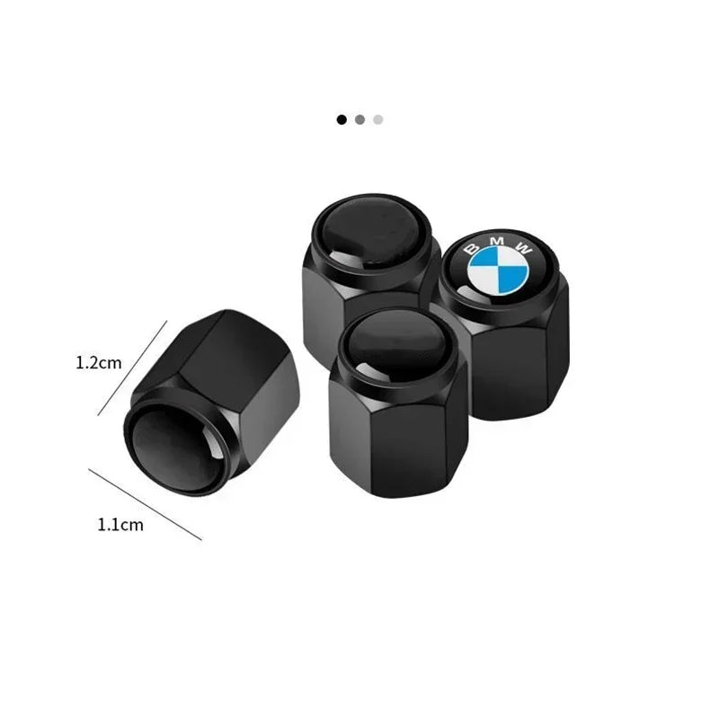 4Pcs Car Tire Valve Air Cap Set for BMW (E46–F15, M Series)