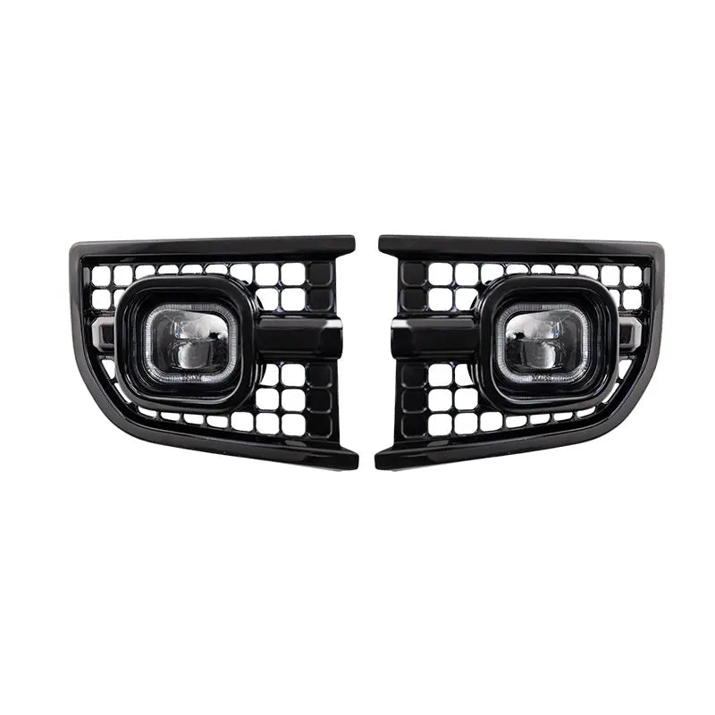 Off Road 4x4 Front Square DRL LED Fog Light Daytime Running Lamp For 2020-2025 Land Rover Defender 90 110 130