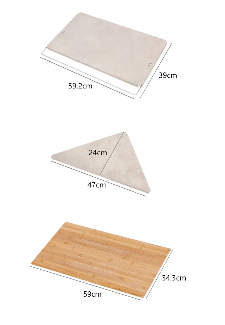 MOUNTAINHIKER Telescopic Folding Round Table