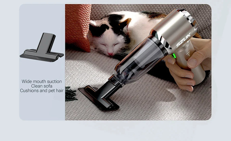 SZUK Mini Car Vacuum Cleaner 985000Pa Wireless Handheld Cleaner Cleaning Machine Strong Powerful Portable Vacuum Cleaner Car