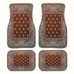 4Pcs Bohemian Car Floor Mats Back Persian Carpet