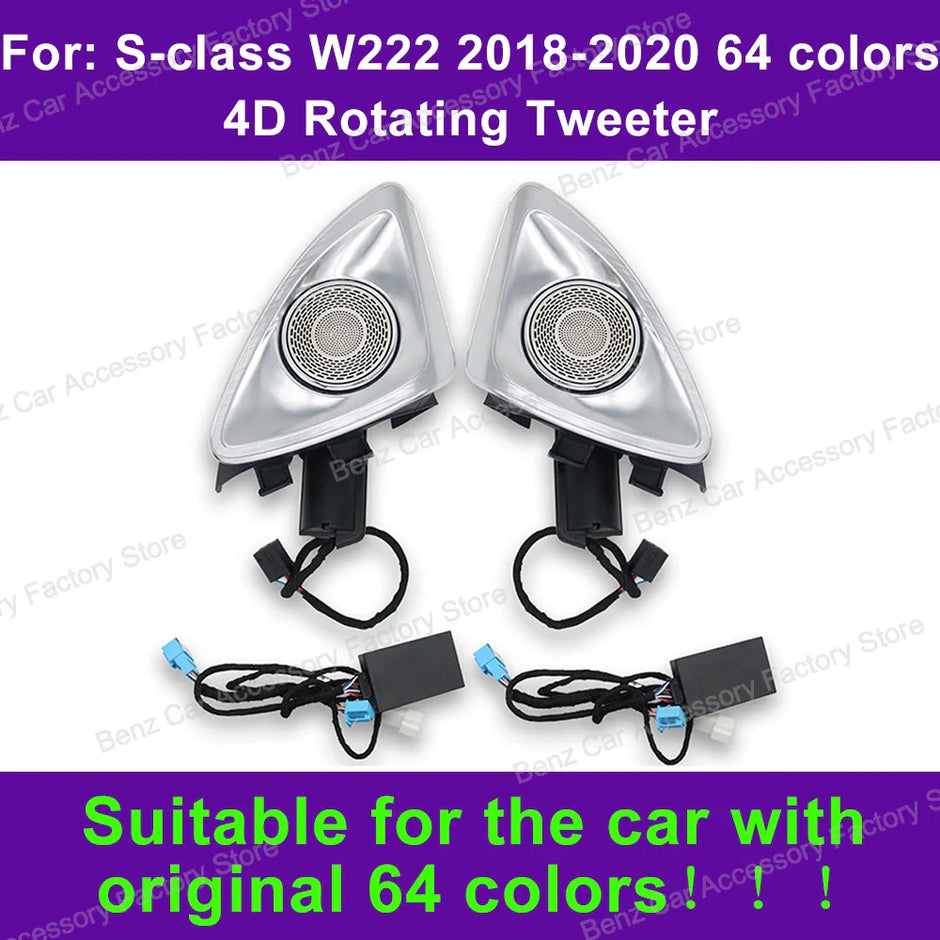7/64 Color LED Turbo Air Vent Ambient Light –  Features a 4D rotary speaker design.