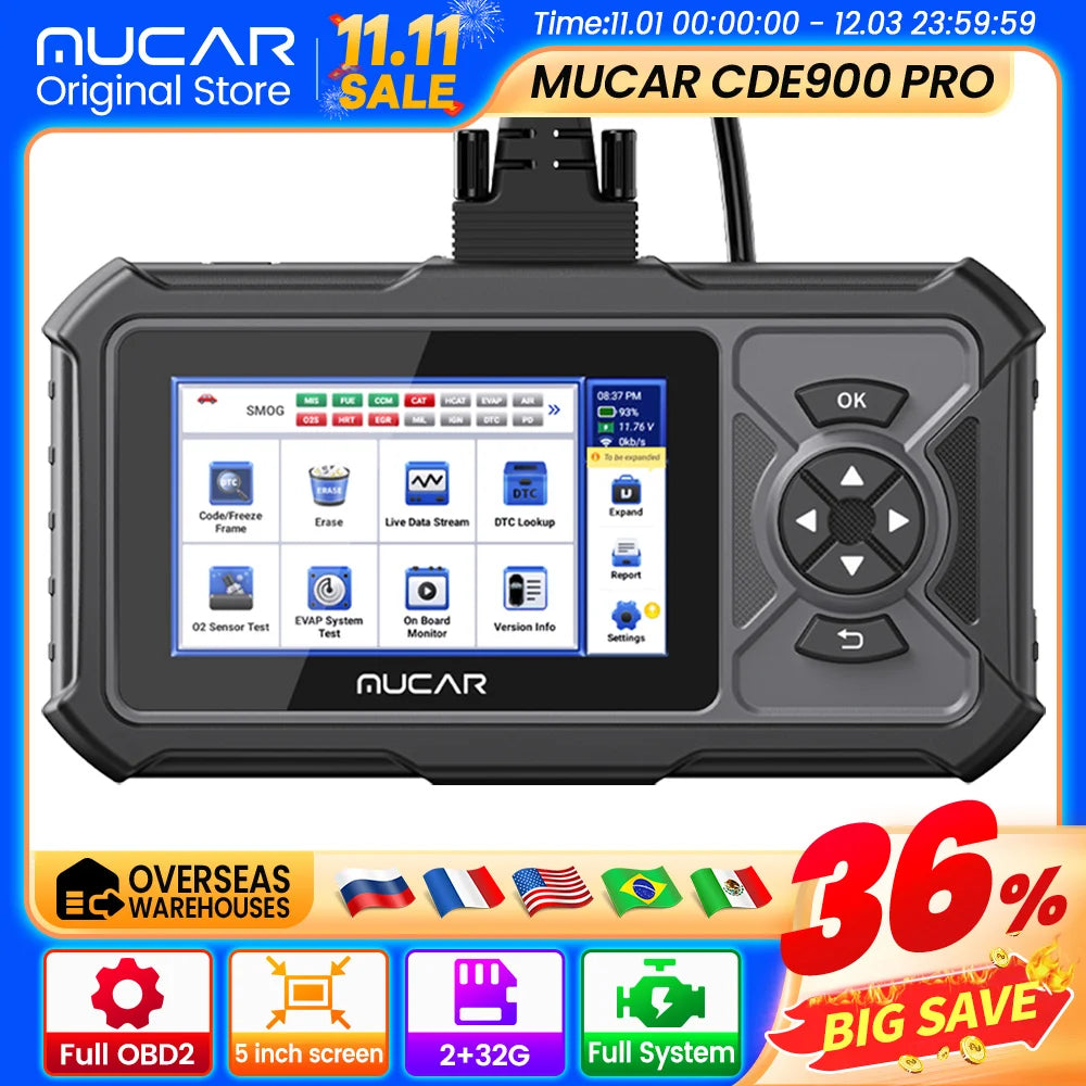 MUCAR PRO OBD2 Auto Diagnostic Tool car Scanner