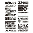 20pcs Reflective Fixed Styles Car Stickers