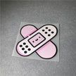 Pink Band Aid Injury Lovely Stickers