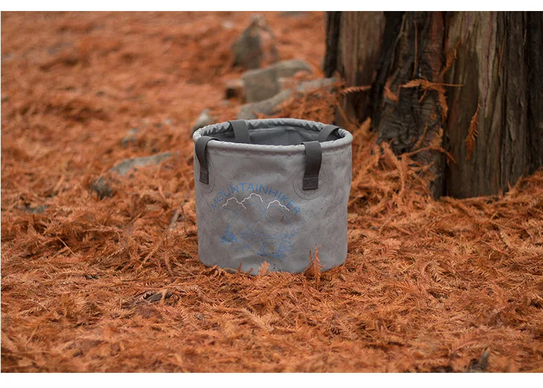 MOUNTAINHIKER Outdoor Foldable 10L Round Bucket Storage Bag