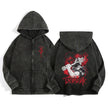 Berserk Wash Zip Up Hoodie