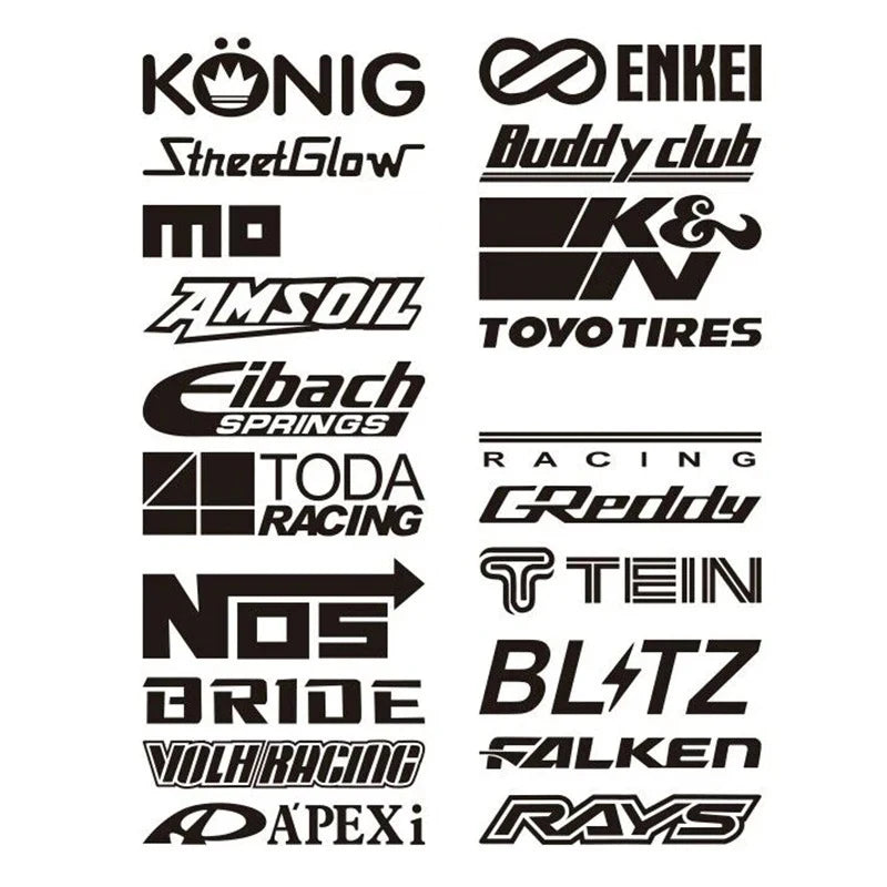 20pcs Reflective Fixed Styles Car Stickers