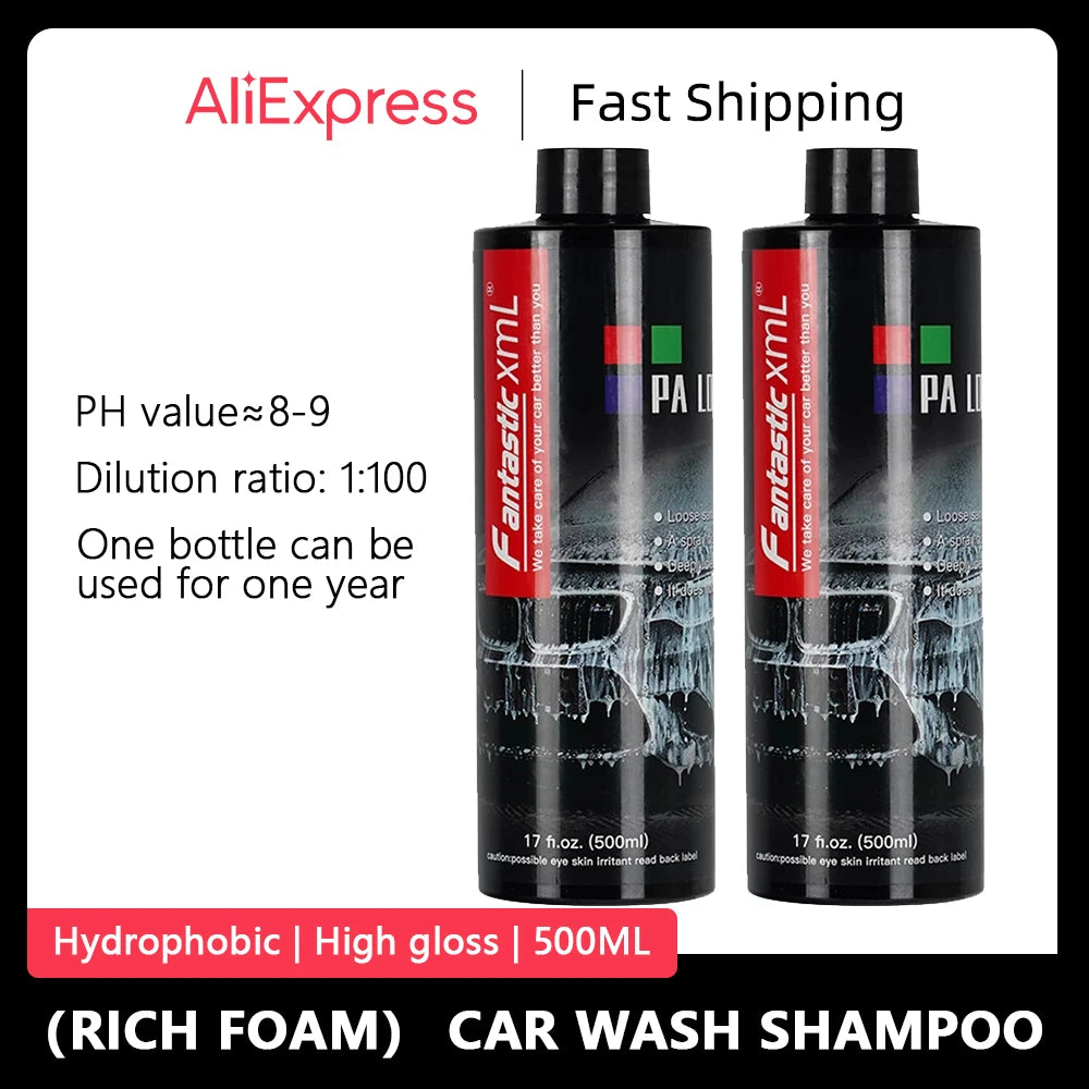 High-Concentration Car Shampoo – Super Foam Cleaner for Detailing & Maintenance