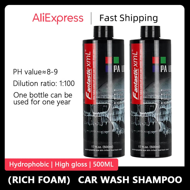 High-Concentration Car Shampoo – Super Foam Cleaner for Detailing & Maintenance