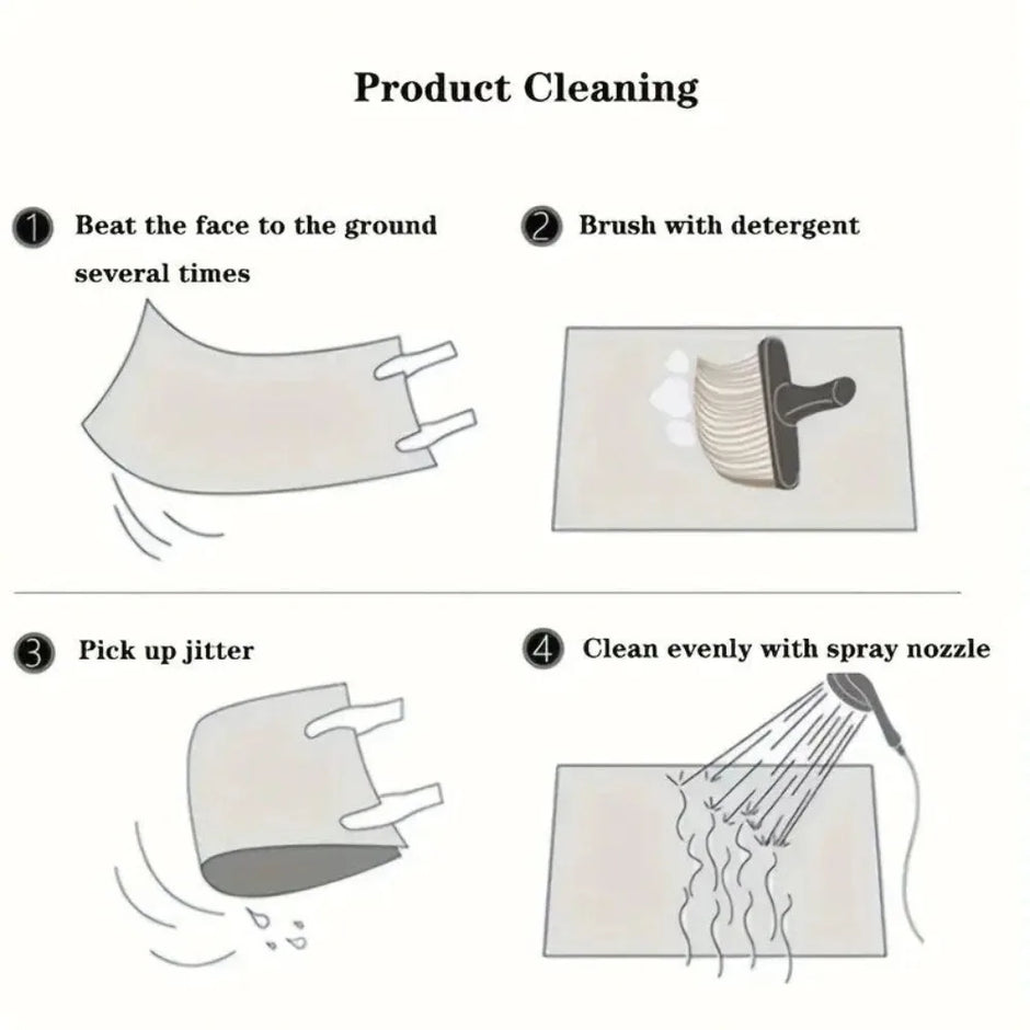 4Pcs Bohemian Car Floor Mats Anti-slip Heavy Duty Persian Carpet