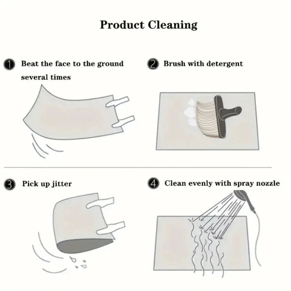 4Pcs Bohemian Car Floor Mats Anti-slip Heavy Duty Persian Carpet