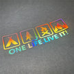 One Life Live it Camping Outdoor Enthusiast Car Sticker