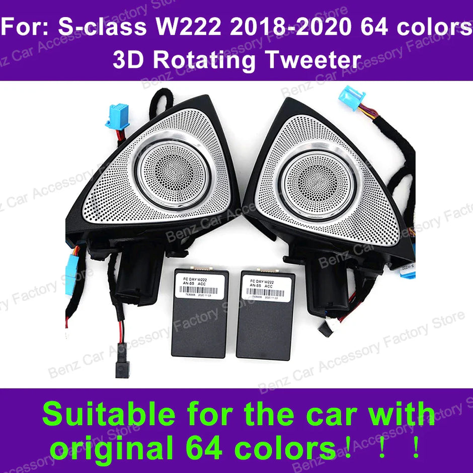 7/64 Color LED Turbo Air Vent Ambient Light –  Features a 4D rotary speaker design.