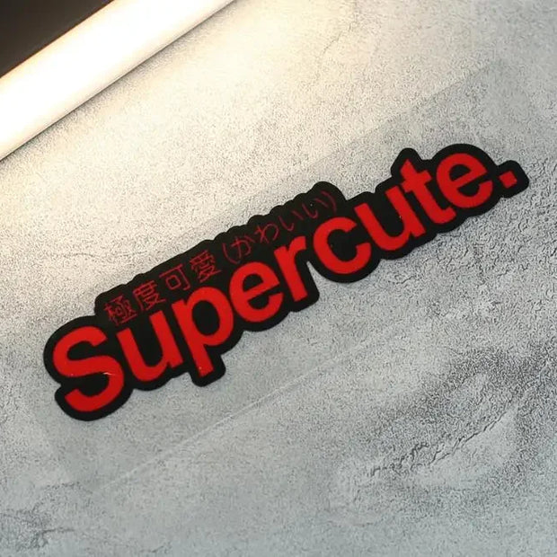 Superslow Supercute  Car Sticker JDM  Decal