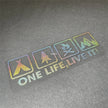 One Life Live it Camping Outdoor Enthusiast Car Sticker