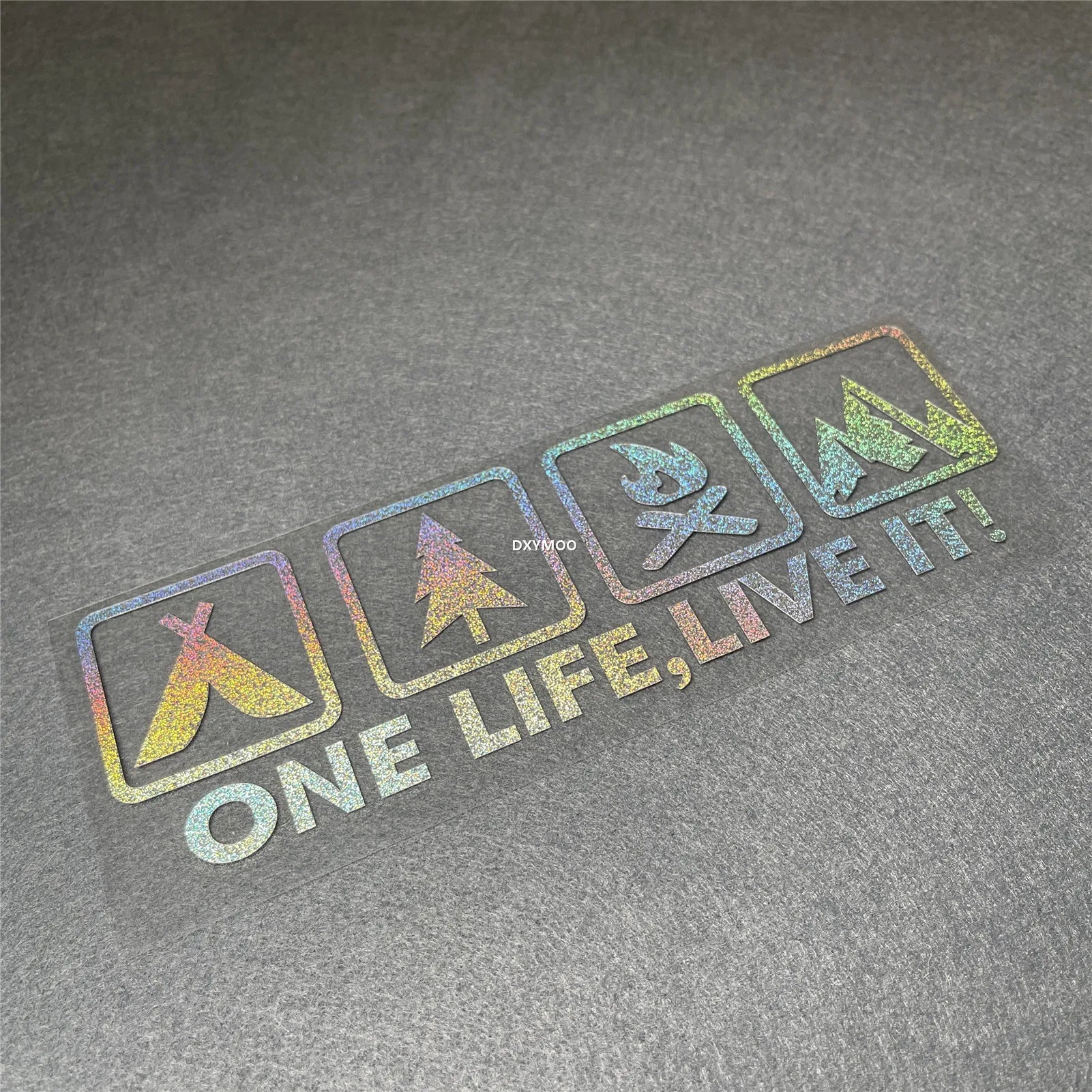 One Life Live it Camping Outdoor Enthusiast Car Sticker