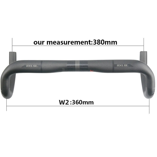 RXL SL Carbon Drop Bar Road Bike Handlebar – 31.8mm, 380–440mm