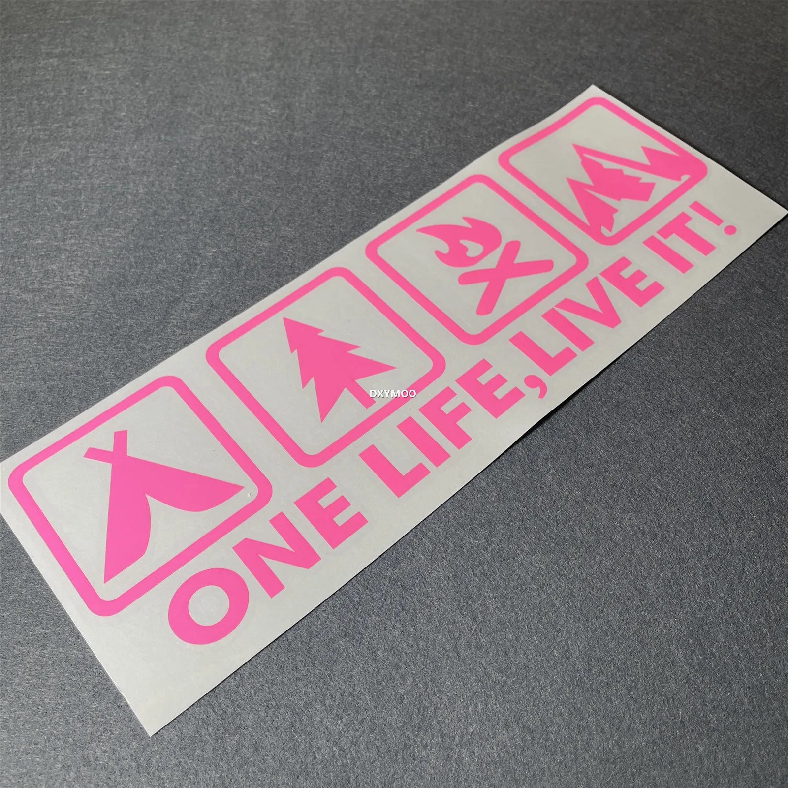 One Life Live it Camping Outdoor Enthusiast Car Sticker