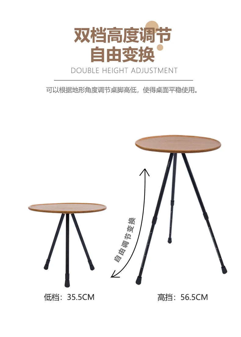 MOUNTAINHIKER Telescopic Folding Round Table