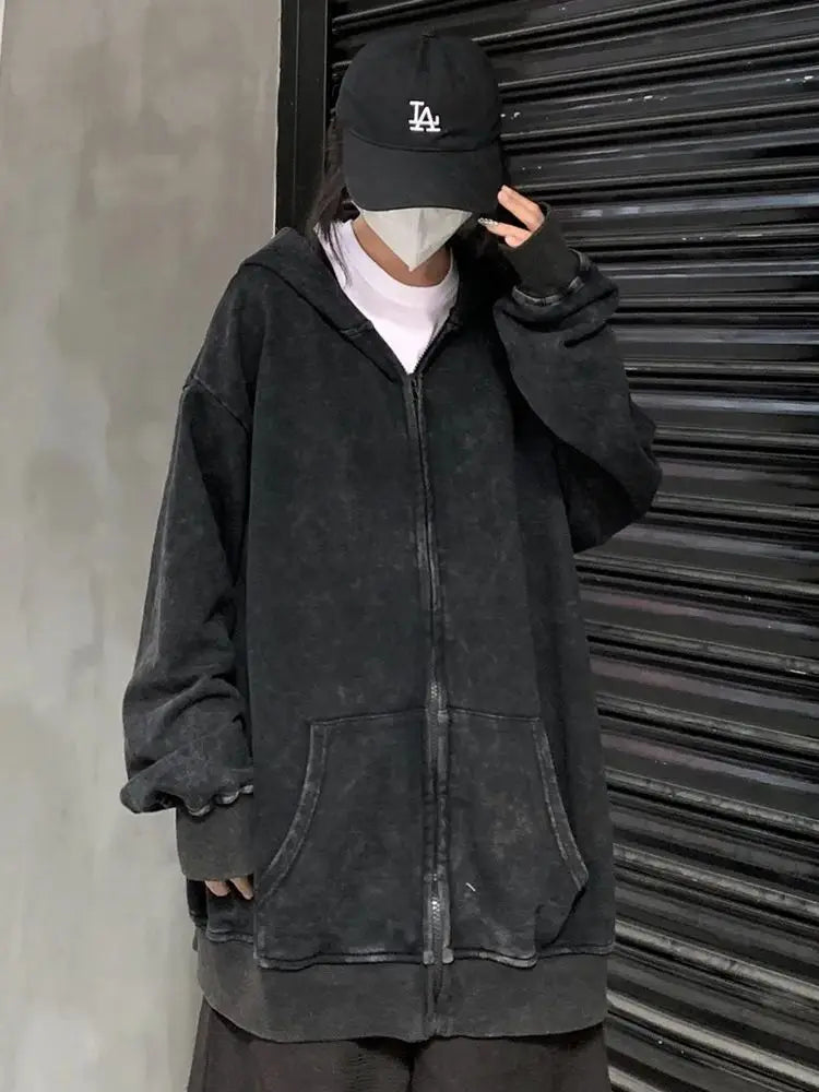Berserk Wash Zip Up Hoodie