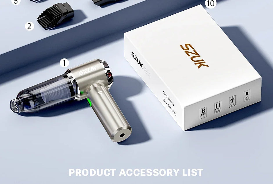 SZUK Mini Car Vacuum Cleaner 985000Pa Wireless Handheld Cleaner Cleaning Machine Strong Powerful Portable Vacuum Cleaner Car