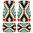 Antique Oriental Turkish Persian Carpet Car Floor Mats 4-Piece