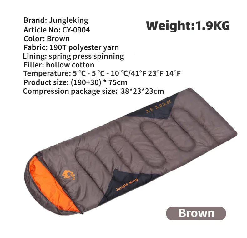 MOUNTAINHIKER JUNGLEKING Camping Sleeping Bag Ultralight (Waterproof )