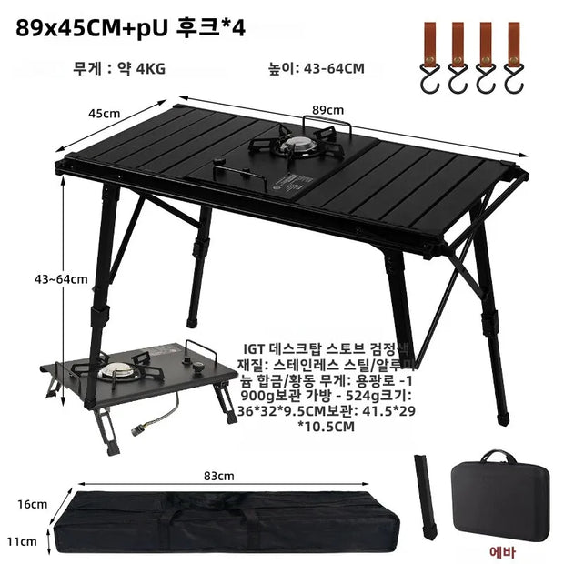 MOUNTAINHIKER Folding Camping IGT Table