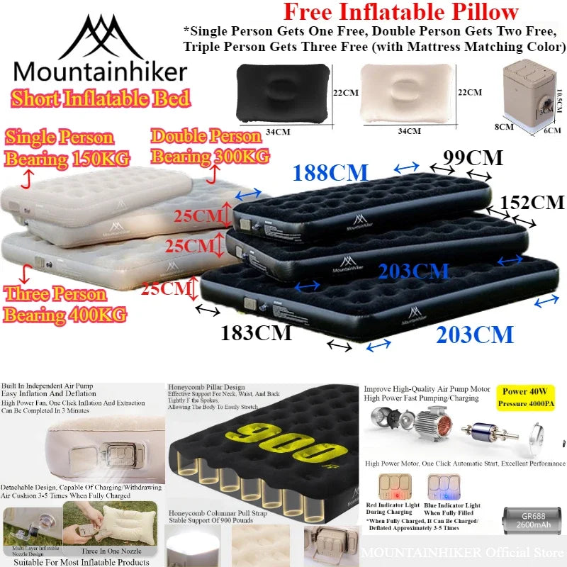 MOUNTAINHIKER 2025 Interior Air Mattress