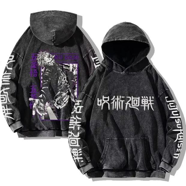 Washed Hoodies Hip Hop Streetwear - Droppi UAE