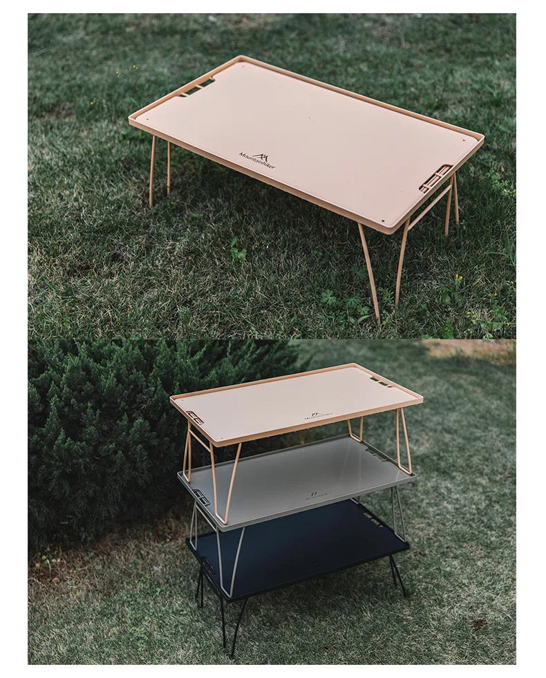 MOUNTAINHIKER Telescopic Folding Round Table